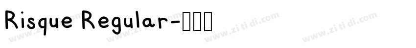 Risque Regular字体转换